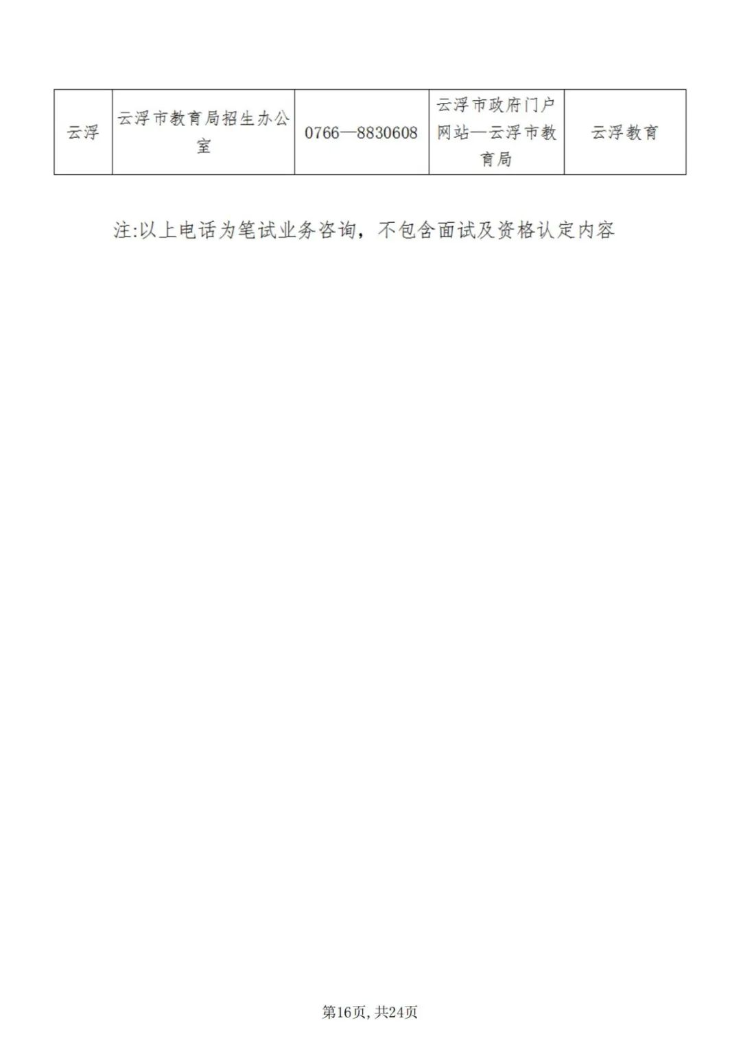 中小学教师资格考试