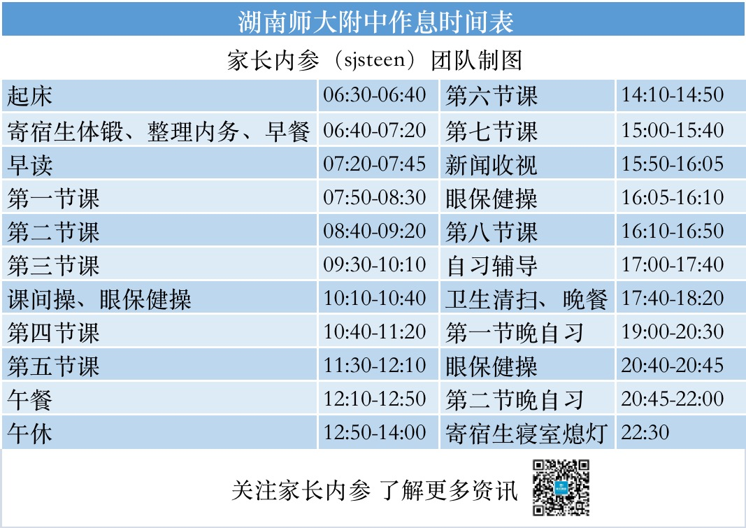 长沙2024年45所公办高中寄宿条件汇总（附部分学校作息时间表）