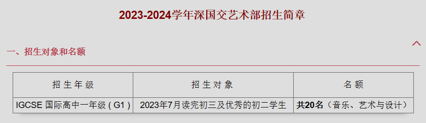 深国交课程体系