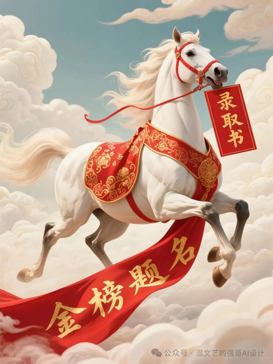 AI高考祝福海报