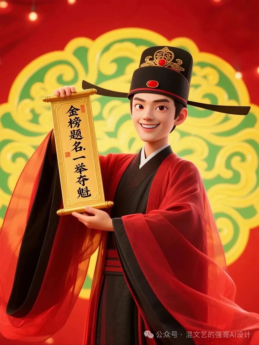AI高考祝福海报