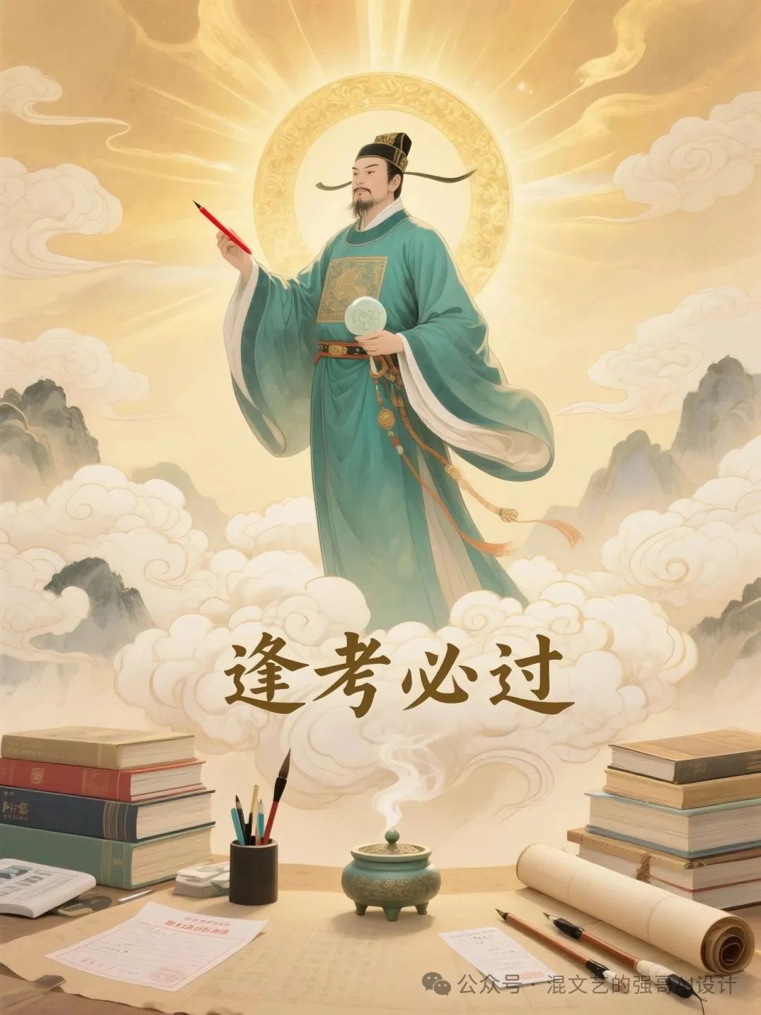 AI高考祝福海报